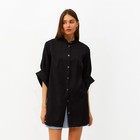 Рубашка женская MINAKU: Casual collection цвет черный, р-р 44 - фото 5228786