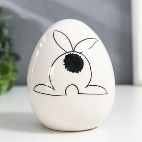 Сувенир керамика яйцо ′Заячий хвостик′ 6,3х6,3х9 см в Донецке