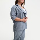Пиджак женский MIST plus-size, размер 50, цвет голубой - фото 801834470