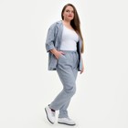 Пиджак женский MIST plus-size, размер 50, цвет голубой - фото 801834471