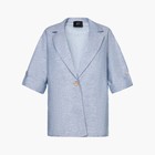 Пиджак женский MIST plus-size, размер 50, цвет голубой - фото 801834472