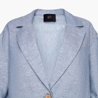 Пиджак женский MIST plus-size, размер 50, цвет голубой - фото 801834473