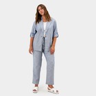 Брюки женские MIST plus-size, размер 52, цвет голубой - фото 801834527