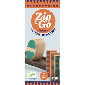 Деревянный конструктор Djeco Zig&Go, дополнительный набор, 7 деталей