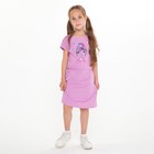 Платье для девочки, цвет сиреневый, рост 104 см - фото 107606891