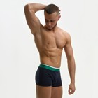 Трусы боксеры мужские, цвет тёмно-синий МИКС, размер 50 - фото 802541935