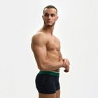 Трусы боксеры мужские, цвет тёмно-синий МИКС, размер 50 - фото 802541936