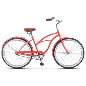 Велосипед 26" Stels Navigator-110 Lady, V010, размер 17", цвет розовый/коралл