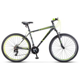 Велосипед 27,5" Stels Navigator-700V, F020, цвет серый/желтый, размер 19"
