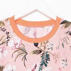 Платье для девочки, цвет персик/цветы, рост 98 см - фото 801837431