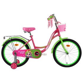 Велосипед 20" Graffiti Premium Girl, цвет розовый/зеленый