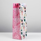 Пакет под бутылку «Игристое», 13 х 36 х 10 см - фото 801838291