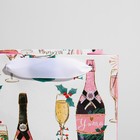 Пакет под бутылку «Игристое», 13 х 36 х 10 см - фото 801838292