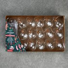 Гирлянда «Нить» 1.6 м с насадками «Шарики со снежинкой», IP20, прозрачная нить, 15 LED, свечение мульти, ААх2 7690101