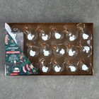 Гирлянда «Нить» 1.6 м с насадками «Шарики с ёлочкой», IP20, прозрачная нить, 15 LED, свечение тёплое белое, ААх2 7690102