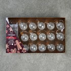 Гирлянда «Нить» 1.6 м с насадками «Шарики с белым конфетти», IP20, прозрачная нить, 15 LED, свечение белое, ААх2 7690108