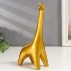 Сувенир полистоун "Золотой жираф" 20,5х6х11 см - фото 801663965