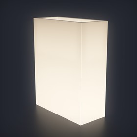Светодиодная фигура светящееся кашпо "High M", 31x70x90 см, 240В, IP65, БЕЛЫЙ