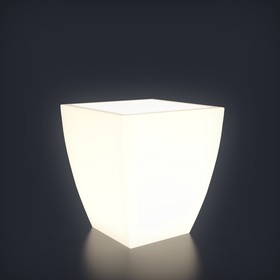 Светодиодная фигура светящееся кашпо "Linea S", 52x76 см, 240В, IP65, БЕЛЫЙ