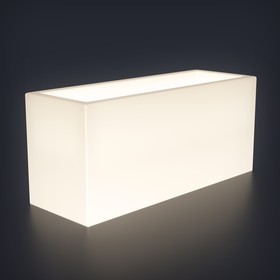 Светодиодная фигура светящееся кашпо "Horizont L", 45x127x56 см, 240В, IP65, БЕЛЫЙ
