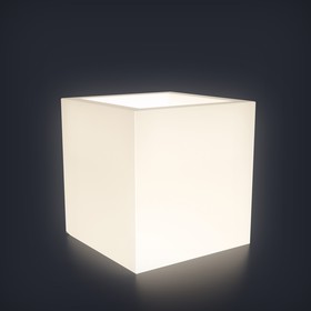 Светодиодная фигура светящееся кашпо "Cubo S", 31 см, 240В, IP65, БЕЛЫЙ