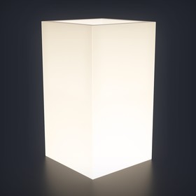 Светодиодная фигура светящееся кашпо "Vertical S", 31x70 см, 240В, IP65, БЕЛЫЙ