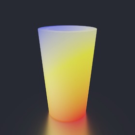 Светодиодная фигура светящееся кашпо "Cone S", 41x75 см, 240В, IP65, RGB