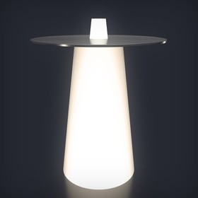 Светодиодная фигура светящийся стол "Saucer", 70x110 см, 240В, IP65, БЕЛЫЙ