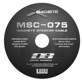 Акустический кабель Deaf Bonce Machete MSC-075, сечение 2x0,75 мм, бухта 122м 9070710