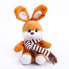 Мягкая игрушка «Кролик в шарфе», 16 см