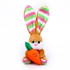 Мягкая игрушка «Кролик с морковкой», цвет МИКС