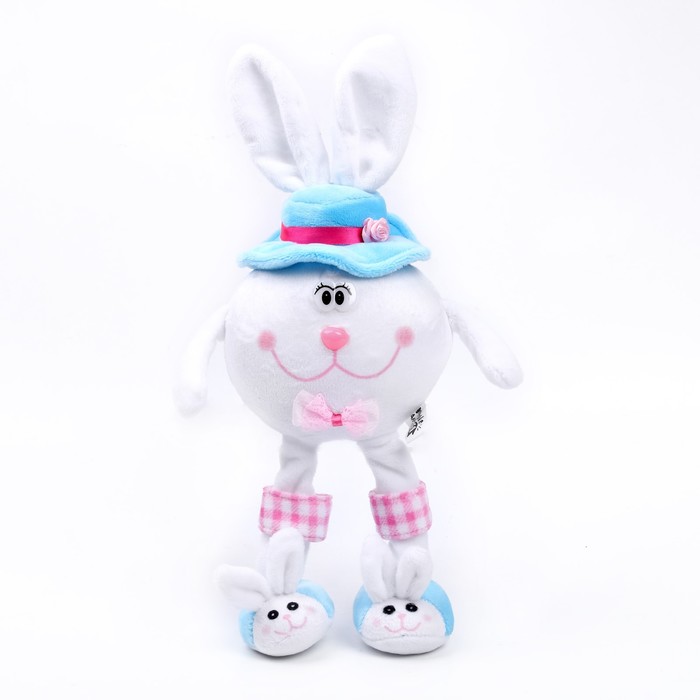 Мягкая игрушка «Кролик», стоит, 20 см, цвет белый - фото 5251625