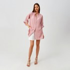 Рубашка женская MINAKU: Casual collection цвет розовый, р-р 52 - фото 801846648