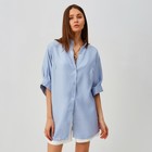 Рубашка женская MINAKU: Casual collection цвет голубой, р-р 42 - фото 801846654