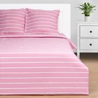 Постельное бельё Этель Дуэт Pink stripes 143х215см-2шт, 220х240см, 70х70см-2шт, 100% хлопок, поплин 6632193 - фото 6538140