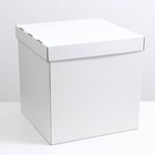 Коробка для воздушных шаров, белая, 70 х 70 х 70 см - фото 6916165