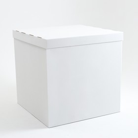 Коробка для воздушных шаров, белая, 100 х 100 х 100 см