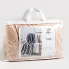 Плед Этель «Мозайка» 240х220 см, цвет бежевый - фото 801851849