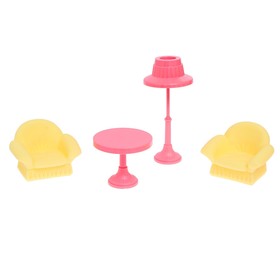 Набор мебели для кукол «Гостиная. Маленькая принцесса», мини, цвет лимонный