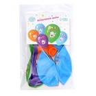 Шар латексный 12" «С Днём Рождения», кот с тортиком, 5 шт. 7761291