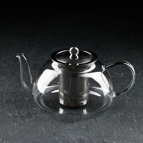 Чайник заварочный с металл ситом "Жак" 1000 мл, 21х14х11 см