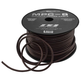 Кабель силовой Deaf Bonce MPC-8GA B, 8Ga, черный, бухта 76,2 м 9084950