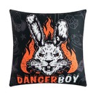 Подушка Этель "Danger Boy", 40*40 см, 100% п/э, велюр 7787619 - фото 7216765