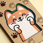 Конверт деревянный резной «Поздравляю», пес, 16,5 х 8 см 7666864