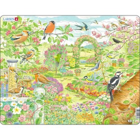 Пазл Larsen «Птицы в саду», 60 элементов