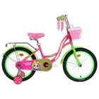 Велосипед 18" Graffiti Premium Girl, цвет розовый/зеленый - фото 107615050