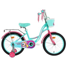 {{photo.Alt || photo.Description || 'Велосипед 18&quot; Graffiti Premium Girl, цвет бирюзовый/розовый'}}