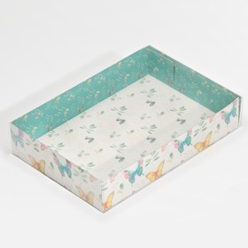 Коробка для макарун «Бабочки», 17 × 12 × 3 см