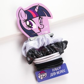 Набор аксессуаров для волос: 8 невидимок, 10 резинок "Искорка", My Little Pony 7384932