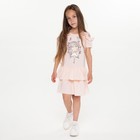 Платье для девочки, цвет светло-бежевый, рост 110 см - фото 5301322